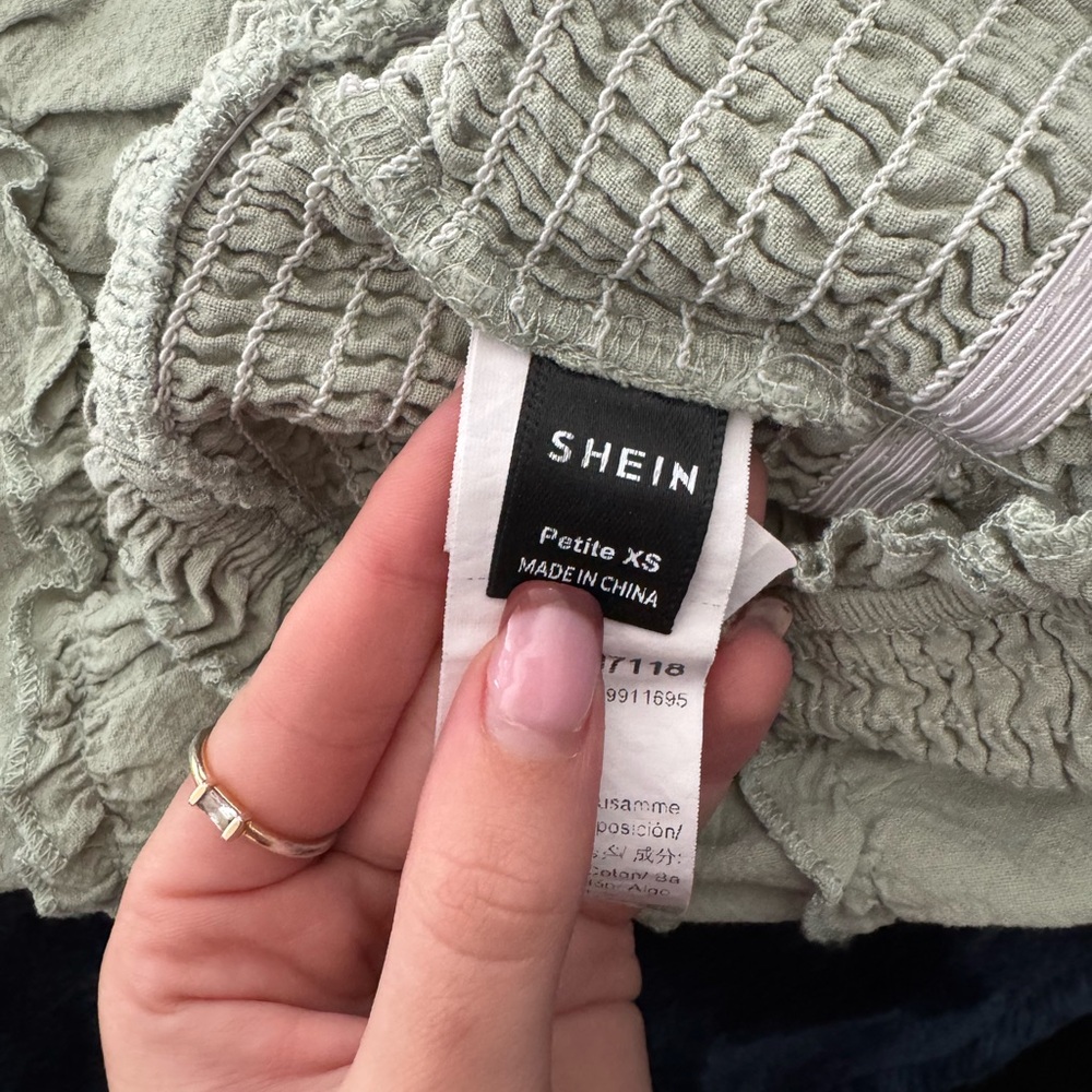 SHEIN Beige Ruffled Skirt Set - Picture 5 of 5